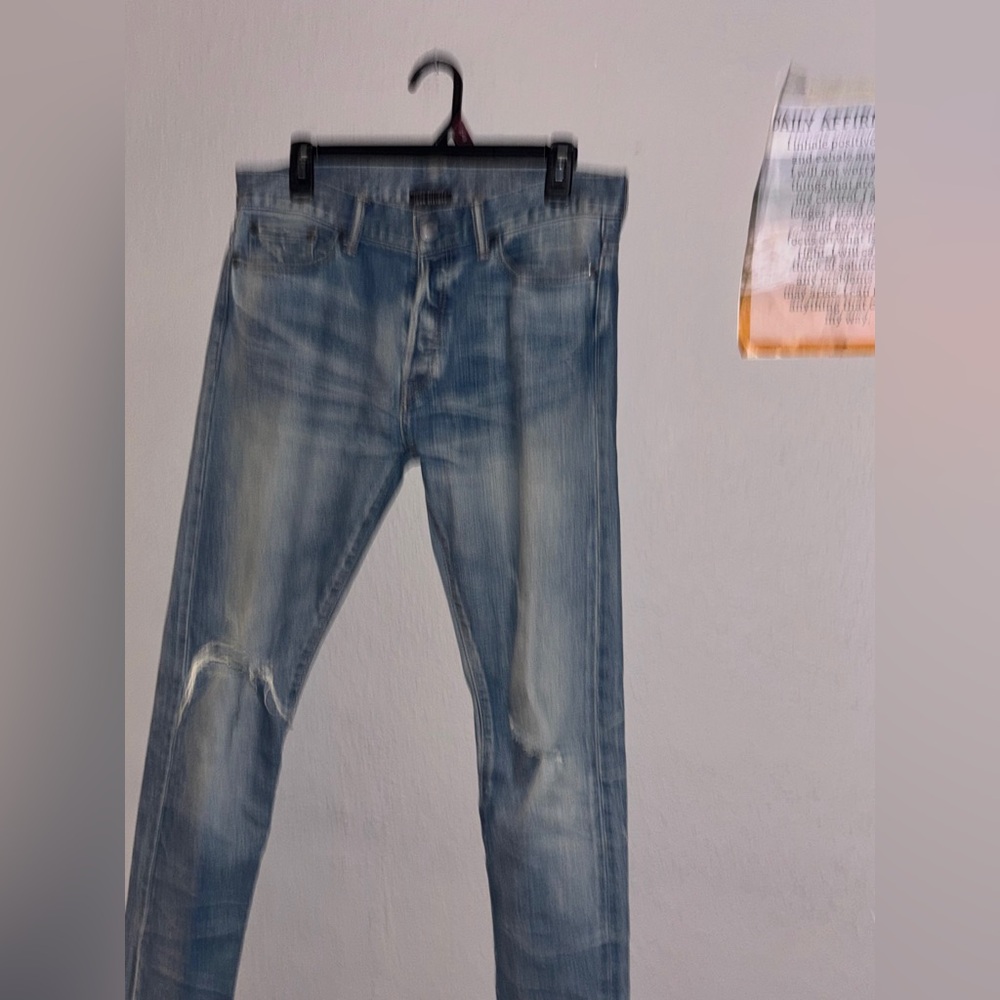NWOT rare John Elliott 30x33.5” Japanese made selvedge denim jeans in cast 2 fit - Picture 13 of 16